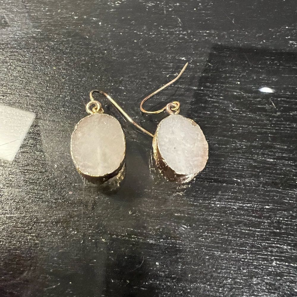 Druzy Quartz Earrings